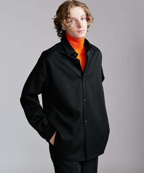 Lui's（ルイス）の「ロイヤルスリットBigシャツ（シャツ/ブラウス・メンズ・ブラック/ボルドー/チャコールグレー/ベージュ・FREE）」の22枚目の写真