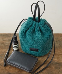 ボア2WAY 巾着バッグ