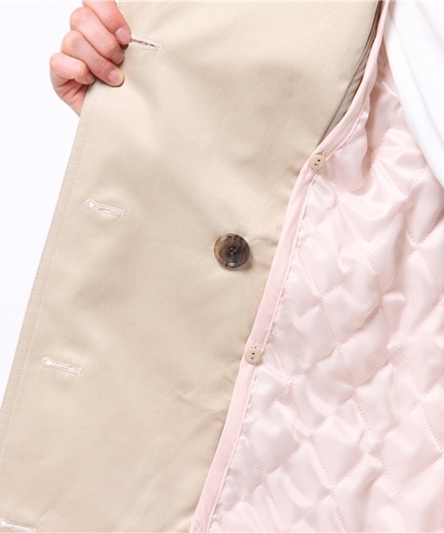 Khaju(カージュ)の「Khaju:ライナートレンチコート②(トレンチコート・レディース・ベージュ/ネイビー・38/36)」の12枚目の写真