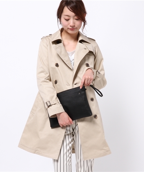 Khaju(カージュ)の「Khaju:ライナートレンチコート②(トレンチコート・レディース・ベージュ/ネイビー・38/36)」の8枚目の写真