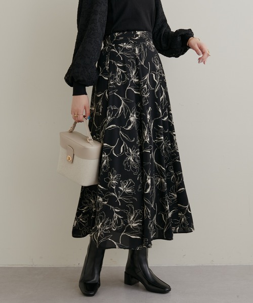 natural couture（ナチュラルクチュール）の「ウエストタックデザインアソートスカート（スカート・レディース・ブラック/ベージュ/レッド/オフホワイト・FREE）」の18枚目の写真