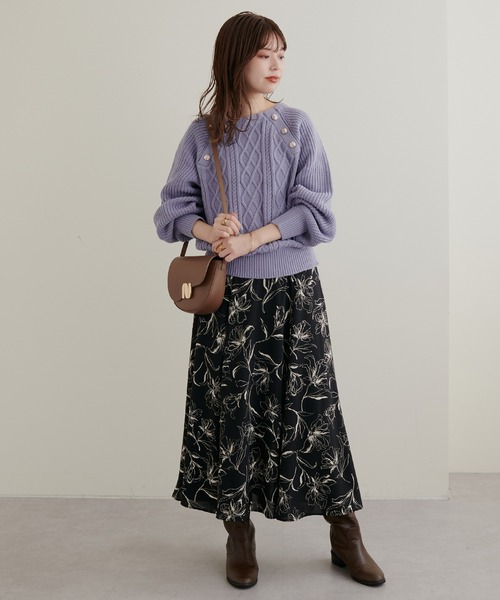 natural couture（ナチュラルクチュール）の「ウエストタックデザインアソートスカート（スカート・レディース・ブラック/ベージュ/レッド/オフホワイト・FREE）」の22枚目の写真