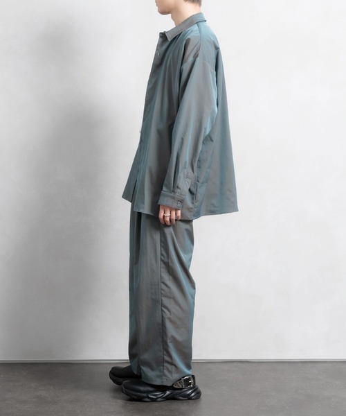 Adoon plain（アドーンプレーン）の「【Adoon plain】アソートタックワイドパンツ(セットアップ着用可能)（その他パンツ・メンズ・ブラック/オフホワイト/グリーン系その他/ブルー系その他・SMALL/MEDIUM/LARGE）」の20枚目の写真