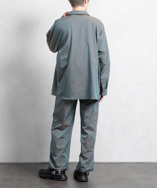 Adoon plain（アドーンプレーン）の「【Adoon plain】アソートタックワイドパンツ(セットアップ着用可能)（その他パンツ・メンズ・ブラック/オフホワイト/グリーン系その他/ブルー系その他・SMALL/MEDIUM/LARGE）」の21枚目の写真