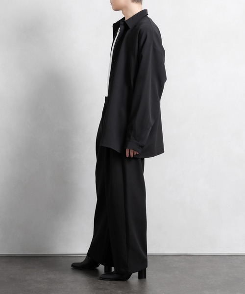 Adoon plain（アドーンプレーン）の「【Adoon plain】アソートタックワイドパンツ(セットアップ着用可能)（その他パンツ・メンズ・ブラック/オフホワイト/グリーン系その他/ブルー系その他・SMALL/MEDIUM/LARGE）」の13枚目の写真