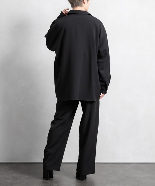 Adoon plain（アドーンプレーン）の「【Adoon plain】アソートタックワイドパンツ(セットアップ着用可能)（その他パンツ・メンズ・ブラック/オフホワイト/グリーン系その他/ブルー系その他・SMALL/MEDIUM/LARGE）」の14枚目の写真