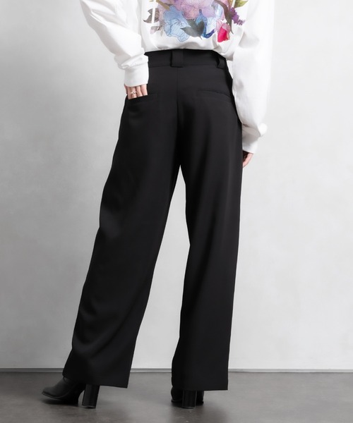 Adoon plain（アドーンプレーン）の「【Adoon plain】アソートタックワイドパンツ(セットアップ着用可能)（その他パンツ・メンズ・ブラック/オフホワイト/グリーン系その他/ブルー系その他・SMALL/MEDIUM/LARGE）」の18枚目の写真