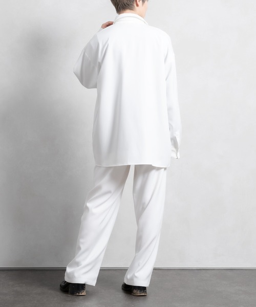 Adoon plain（アドーンプレーン）の「【Adoon plain】アソートタックワイドパンツ(セットアップ着用可能)（その他パンツ・メンズ・ブラック/オフホワイト/グリーン系その他/ブルー系その他・SMALL/MEDIUM/LARGE）」の7枚目の写真