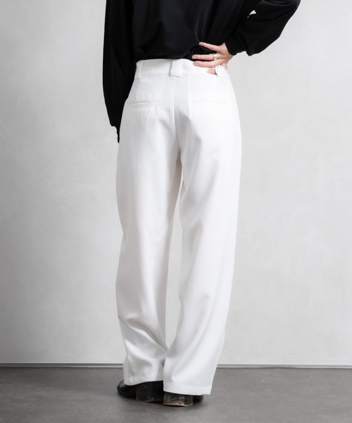 Adoon plain（アドーンプレーン）の「【Adoon plain】アソートタックワイドパンツ(セットアップ着用可能)（その他パンツ・メンズ・ブラック/オフホワイト/グリーン系その他/ブルー系その他・SMALL/MEDIUM/LARGE）」の11枚目の写真