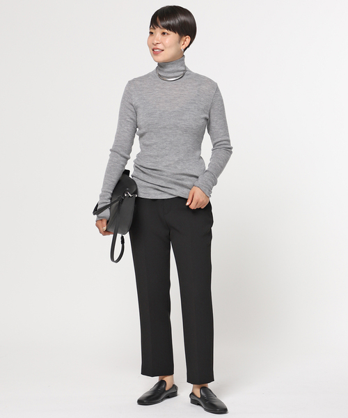 AP STUDIO（エーピーストゥディオ）の「SCENTOF ルーズタートルネックプルオーバー（ニット/セーター・レディース・チャコールグレー/ブラック/ベージュ・FREE）」の10枚目の写真