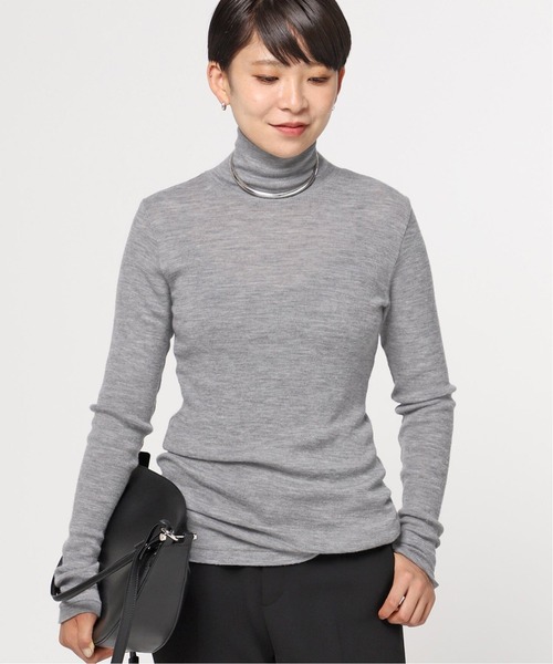 AP STUDIO（エーピーストゥディオ）の「SCENTOF ルーズタートルネックプルオーバー（ニット/セーター・レディース・チャコールグレー/ブラック/ベージュ・FREE）」の3枚目の写真