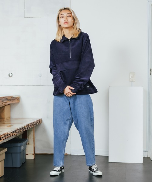 【完売品】 JEANS コーデュロイハーフジップジャケットMサイズ VANS（バンズ）の「VANS/ヴァンズ M Half Zip Jacket ハーフジップ