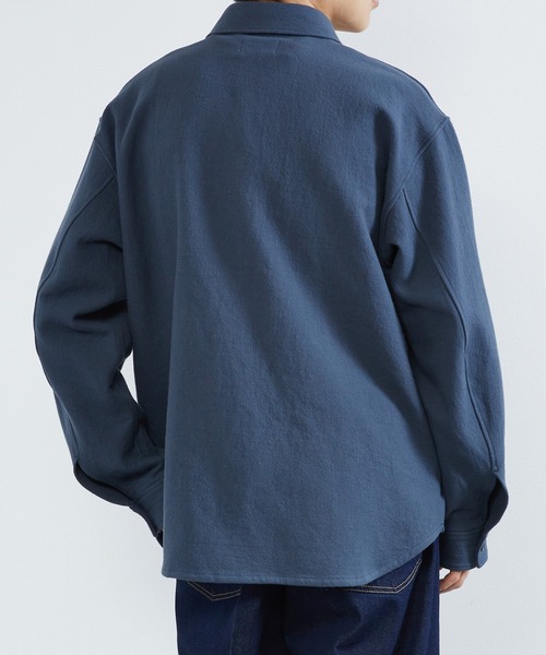 KIIT(キート)の「KIIT キート / COTTON DOUBLE CLOTH WASHER OVER SHIRT JKT オーバーシャツジャケット / KIO-Y96-500(シャツ/ブラウス・メンズ・ダークグリーン/サンドグレー・3/1/2)」の14枚目の写真