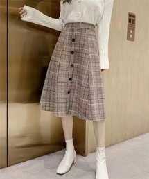 ツイードチェックスカート