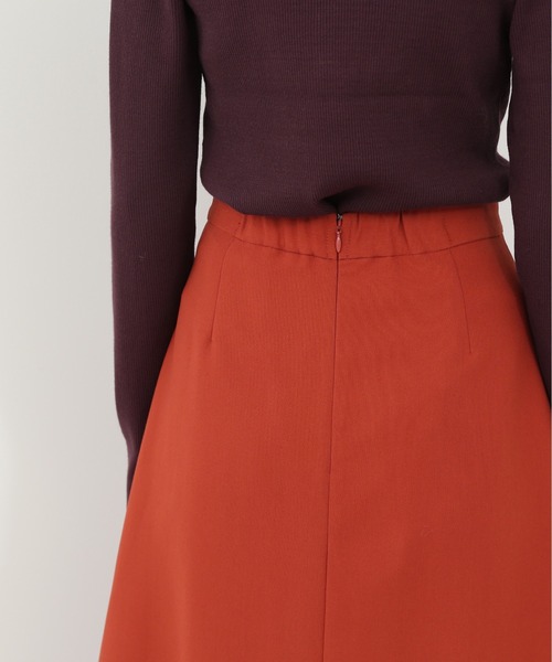 N.（N. Natural Beauty Basic）（エヌエヌナチュラルビューティーベーシック）の「◆レイヤードベルト付Ａラインスカート（スカート・レディース・モカ/グリーン/レッド・MEDIUM）」の7枚目の写真