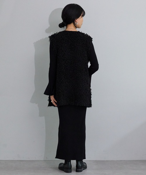 SHENERY（シーナリー）の「フレアスリーブリブニットワンピース（ワンピース・レディース・モカ/ブラック/カーキ・FREE）」の13枚目の写真