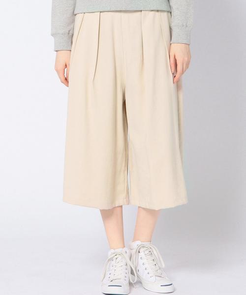 Another Edition（アナザーエディション）の「レーヨンポリエステルガウチョパンツ/AEBC R/P GAUCHO PT（その他パンツ・レディース・ブラック/ナチュラル/オリーブ・フリー）」の2枚目の写真