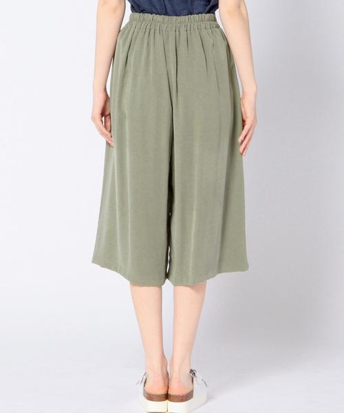 Another Edition（アナザーエディション）の「レーヨンポリエステルガウチョパンツ/AEBC R/P GAUCHO PT（その他パンツ・レディース・ブラック/ナチュラル/オリーブ・フリー）」の4枚目の写真