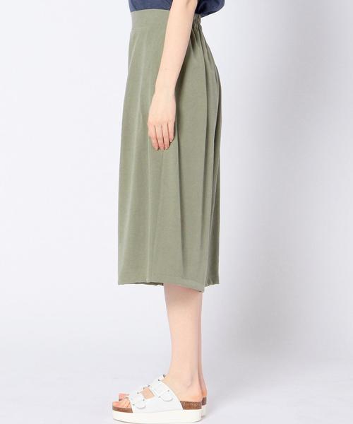 Another Edition（アナザーエディション）の「レーヨンポリエステルガウチョパンツ/AEBC R/P GAUCHO PT（その他パンツ・レディース・ブラック/ナチュラル/オリーブ・フリー）」の6枚目の写真