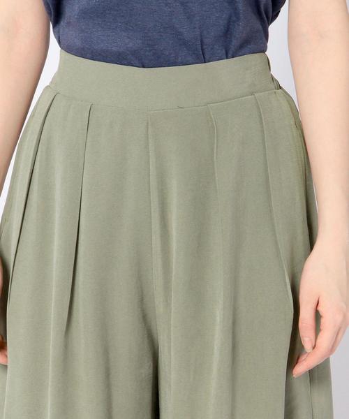 Another Edition（アナザーエディション）の「レーヨンポリエステルガウチョパンツ/AEBC R/P GAUCHO PT（その他パンツ・レディース・ブラック/ナチュラル/オリーブ・フリー）」の8枚目の写真