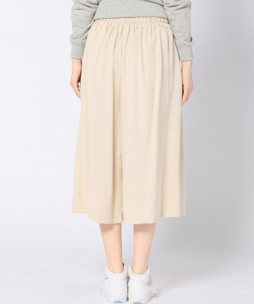 Another Edition（アナザーエディション）の「レーヨンポリエステルガウチョパンツ/AEBC R/P GAUCHO PT（その他パンツ・レディース・ブラック/ナチュラル/オリーブ・フリー）」の9枚目の写真