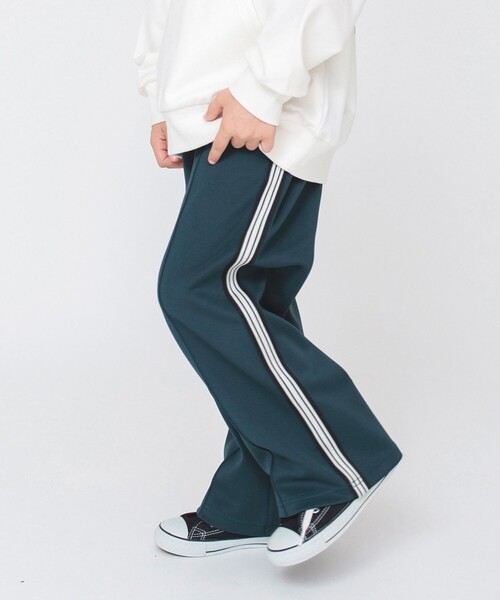 BRANSHES（ブランシェス）の「【ストレッチジャージ】サイドライントラックパンツ（その他パンツ・キッズ・ベージュ/ブラック/グリーン・110/160/150/100/120/130/140）」の3枚目の写真