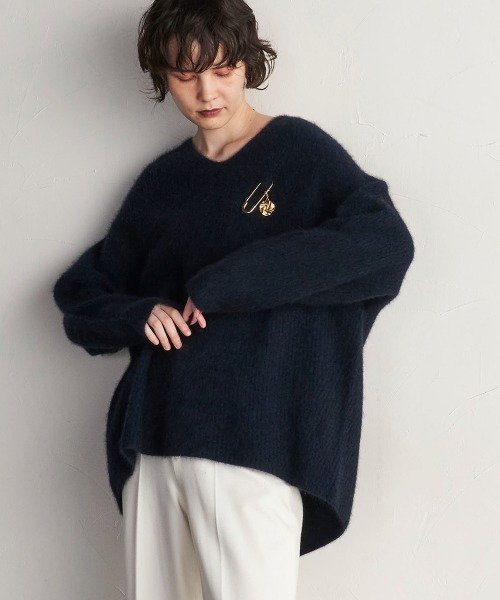 la.f…（ラエフ）の「柔らかいフォックスウールニット≪手洗い