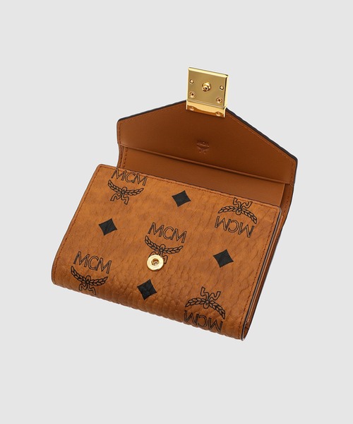 MCM（エムシーエム）の「Tracy 三つ折りウォレット - ヴィセトス（財布・レディース・ブラウン・SMALL）」の8枚目の写真