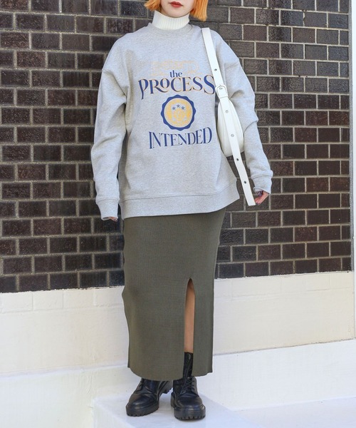 PBLIM（ページボーイリム）の「PAGEBOYLIM/オールドスクールスウェット（スウェット・レディース・ネイビー/グレー・MEDIUM/LARGE）」の8枚目の写真