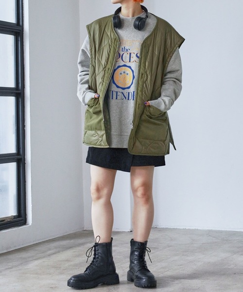 PBLIM（ページボーイリム）の「PAGEBOYLIM/オールドスクールスウェット（スウェット・レディース・ネイビー/グレー・MEDIUM/LARGE）」の12枚目の写真