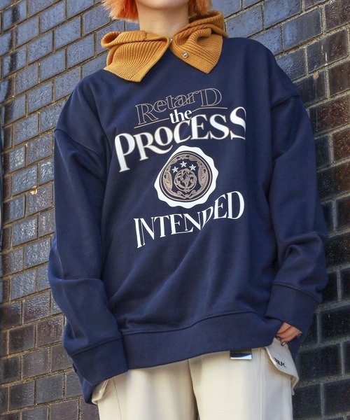 PBLIM（ページボーイリム）の「PAGEBOYLIM/オールドスクールスウェット（スウェット・レディース・ネイビー/グレー・MEDIUM/LARGE）」の13枚目の写真