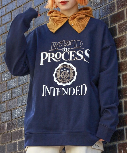 PBLIM（ページボーイリム）の「PAGEBOYLIM/オールドスクールスウェット（スウェット・レディース・ネイビー/グレー・MEDIUM/LARGE）」の14枚目の写真