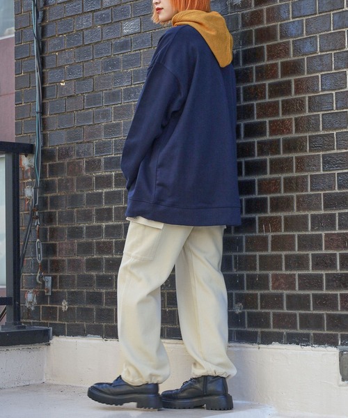 PBLIM（ページボーイリム）の「PAGEBOYLIM/オールドスクールスウェット（スウェット・レディース・ネイビー/グレー・MEDIUM/LARGE）」の17枚目の写真