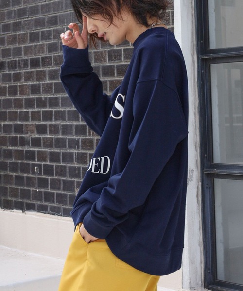 PBLIM（ページボーイリム）の「PAGEBOYLIM/オールドスクールスウェット（スウェット・レディース・ネイビー/グレー・MEDIUM/LARGE）」の20枚目の写真