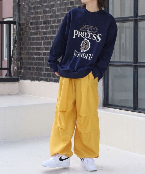 PBLIM（ページボーイリム）の「PAGEBOYLIM/オールドスクールスウェット（スウェット・レディース・ネイビー/グレー・MEDIUM/LARGE）」の22枚目の写真