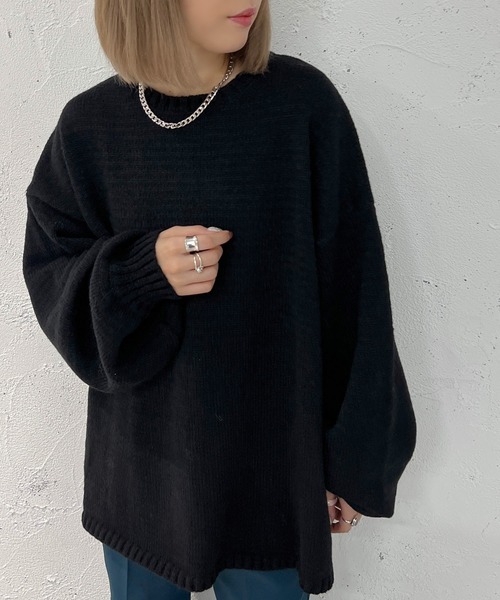 黒ニットです♡ セール】ゆるだぼニット【ZOZOTOWN限定アイテム】（ニット/セーター