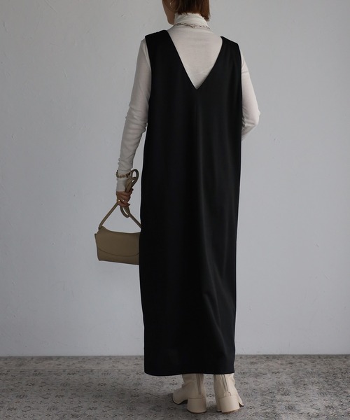 Fizz（フィズ）の「【maiko_wear × Fizz コラボ】　前後2Way　ポンチ素材ジャンパースカート（サロペット/オーバーオール・レディース・ブラウン/カーキ/ブラック・M）」の18枚目の写真