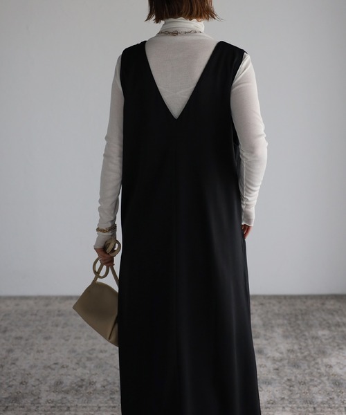 Fizz（フィズ）の「【maiko_wear × Fizz コラボ】　前後2Way　ポンチ素材ジャンパースカート（サロペット/オーバーオール・レディース・ブラウン/カーキ/ブラック・M）」の21枚目の写真