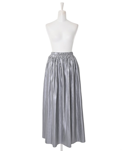 Narcissus(ナルシス)の「【Narcissus】プリーツロングスカート(スカート・レディース・シルバー/ブラック・FREE)」の9枚目の写真