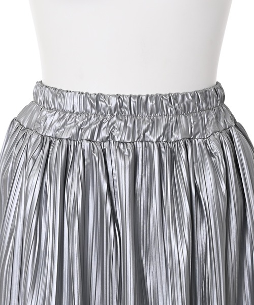 Narcissus(ナルシス)の「【Narcissus】プリーツロングスカート(スカート・レディース・シルバー/ブラック・FREE)」の8枚目の写真