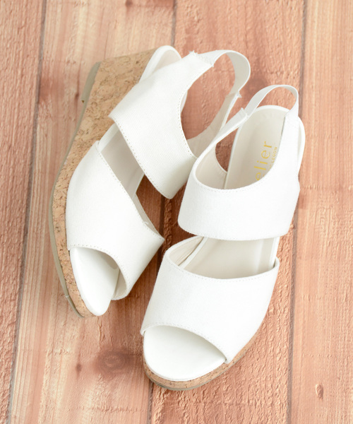 amelier MAJESTIC LEGON(アメリエルマジェスティックレゴン)の「ウェッジベルトサンダル(サンダル・レディース・オフホワイト/ネイビー/レッド/ブラック・SMALL/MEDIUM/LARGE)」の13枚目の写真