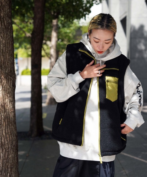 セール】【WEB&DEPOT限定】BOA BIG VEST / ボア ビッグ ベスト
