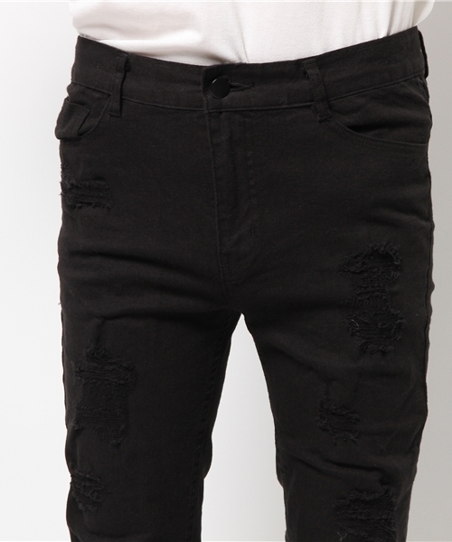 DANKE SCHON(ダンケシェーン)の「DankeSchon/ダンケシェーン/Damege Skinny RepairPants(その他パンツ・メンズ・ブラック/ホワイト/ブルー/ブラック系その他・MEDIUM/X-LARGE/LARGE/SMALL/XL)」の8枚目の写真
