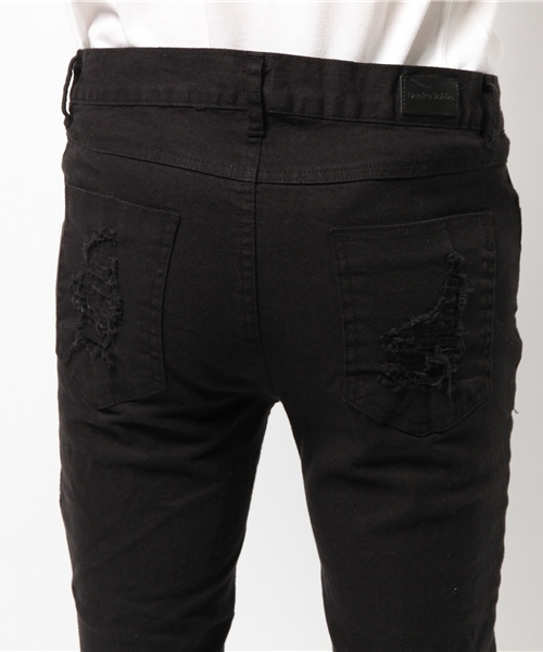 DANKE SCHON(ダンケシェーン)の「DankeSchon/ダンケシェーン/Damege Skinny RepairPants(その他パンツ・メンズ・ブラック/ホワイト/ブルー/ブラック系その他・MEDIUM/X-LARGE/LARGE/SMALL/XL)」の9枚目の写真