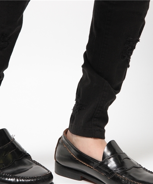 DANKE SCHON(ダンケシェーン)の「DankeSchon/ダンケシェーン/Damege Skinny RepairPants(その他パンツ・メンズ・ブラック/ホワイト/ブルー/ブラック系その他・MEDIUM/X-LARGE/LARGE/SMALL/XL)」の11枚目の写真