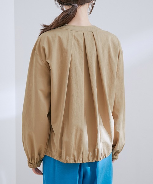 VIS（ビス）の「【UVケア・洗える】ウエストドロストブルゾン（ブルゾン・レディース・ベージュ/ホワイト系その他5/ブルー系その他4・FREE）」の19枚目の写真