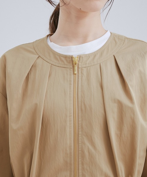 VIS（ビス）の「【UVケア・洗える】ウエストドロストブルゾン（ブルゾン・レディース・ベージュ/ホワイト系その他5/ブルー系その他4・FREE）」の20枚目の写真