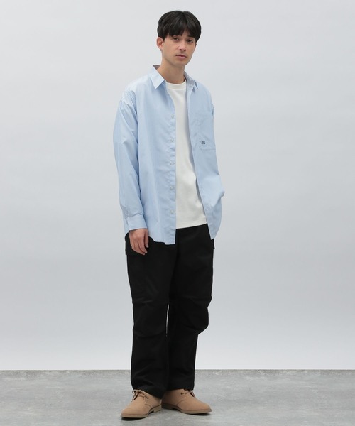 LAKOLE（ラコレ）の「ナンバリング刺繍ストライプシャツ / 185918