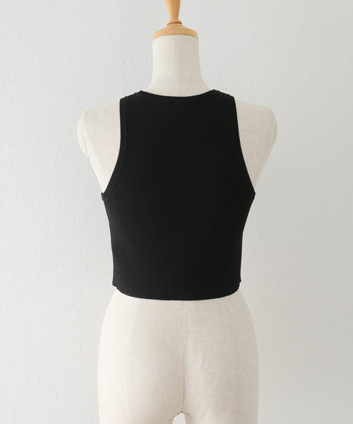 deuxieme classe ALFRED Cropped タンクトップ ALFRED Cropped タンクトップ（ニット/セーター）｜Deuxieme