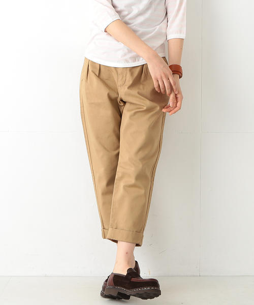 BEAMS BOY(ビームスボーイ)の「BEAMS BOY / チノ ペグトップパンツ(チノパンツ・レディース・ベージュ/オリーブ/ネイビー・0/1)」の13枚目の写真